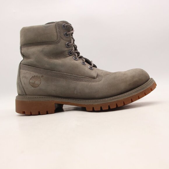Timberland 6 Inch Premium Boots Men’s Size 8.5 M Gray Nubuck Leather Boots